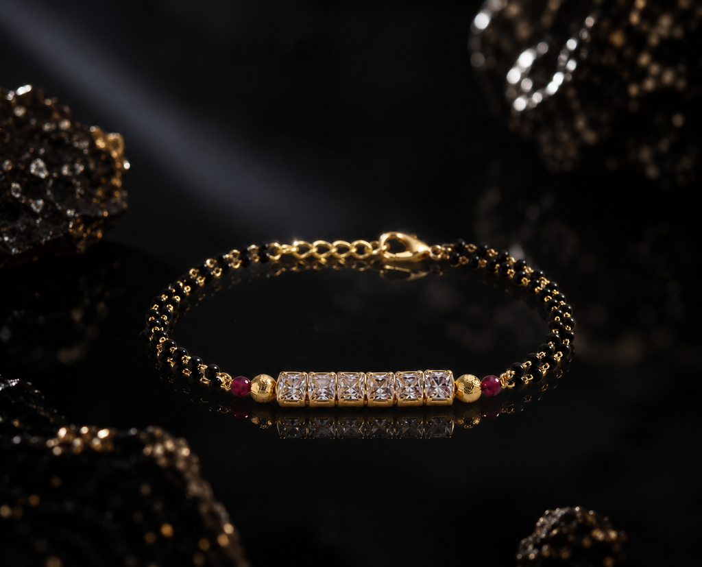 Belliza Jewels Crystal Grace Mangalsutra Bracelet