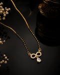 Belliza Jewels Infinity Drop Gold Plated Mangalsutra