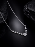 Celestial Spark Silver Necklace