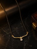 Belliza Jewels Floral Diamond Mangalsutra