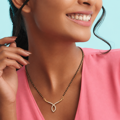 Kiara Jewels Butterfly Grace Gold Plated Mangalsutra