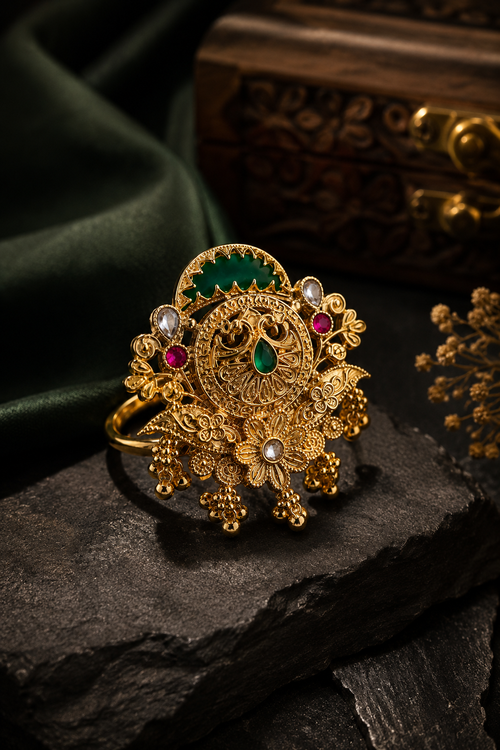 Belliza Jewels Royal Floral Heritage Ring