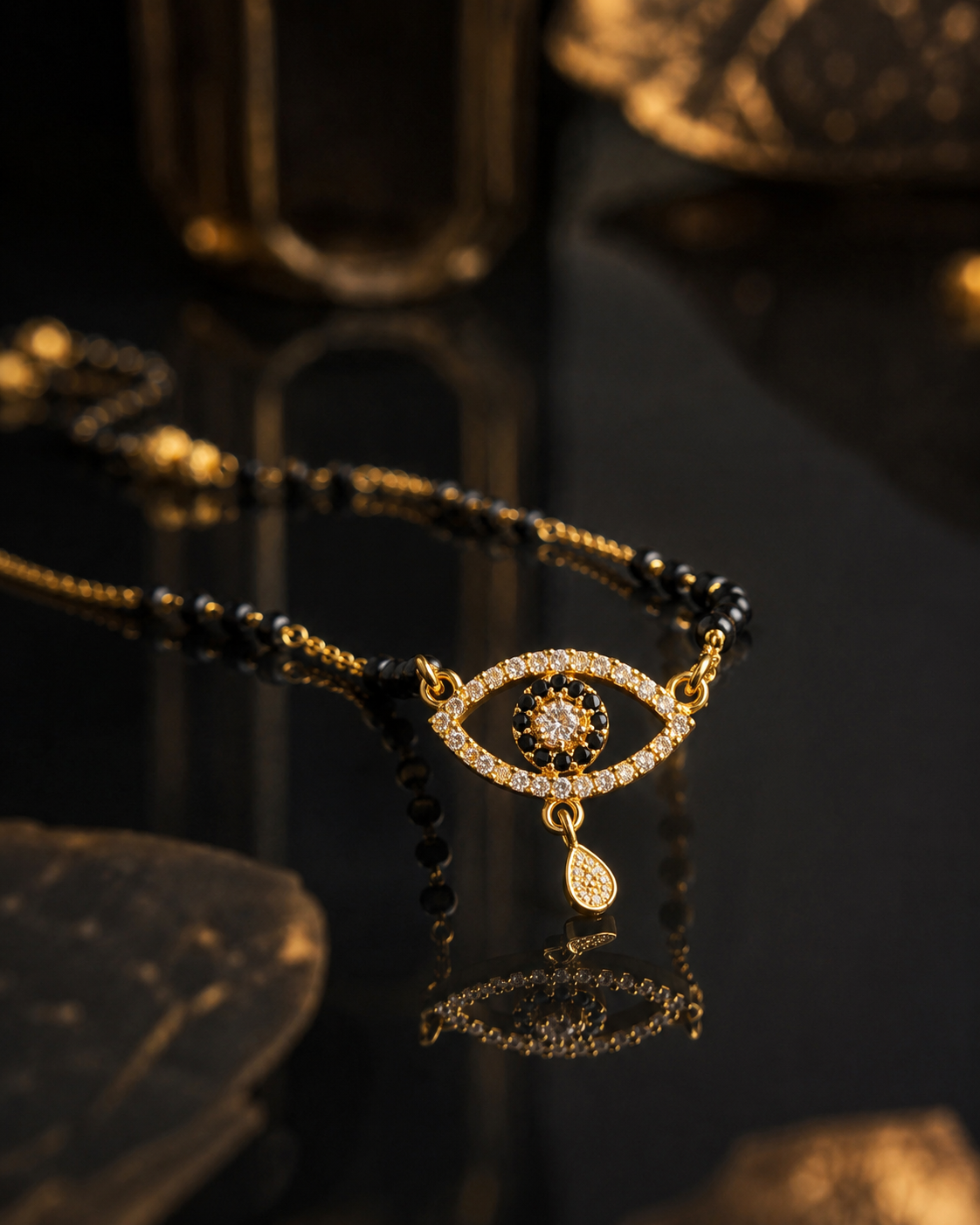Kiara Jewels Nazar Grace Gold Plated Mangalsutra