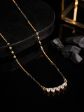 Belliza Jewels Royal Curve Diamond Mangalsutra Necklace