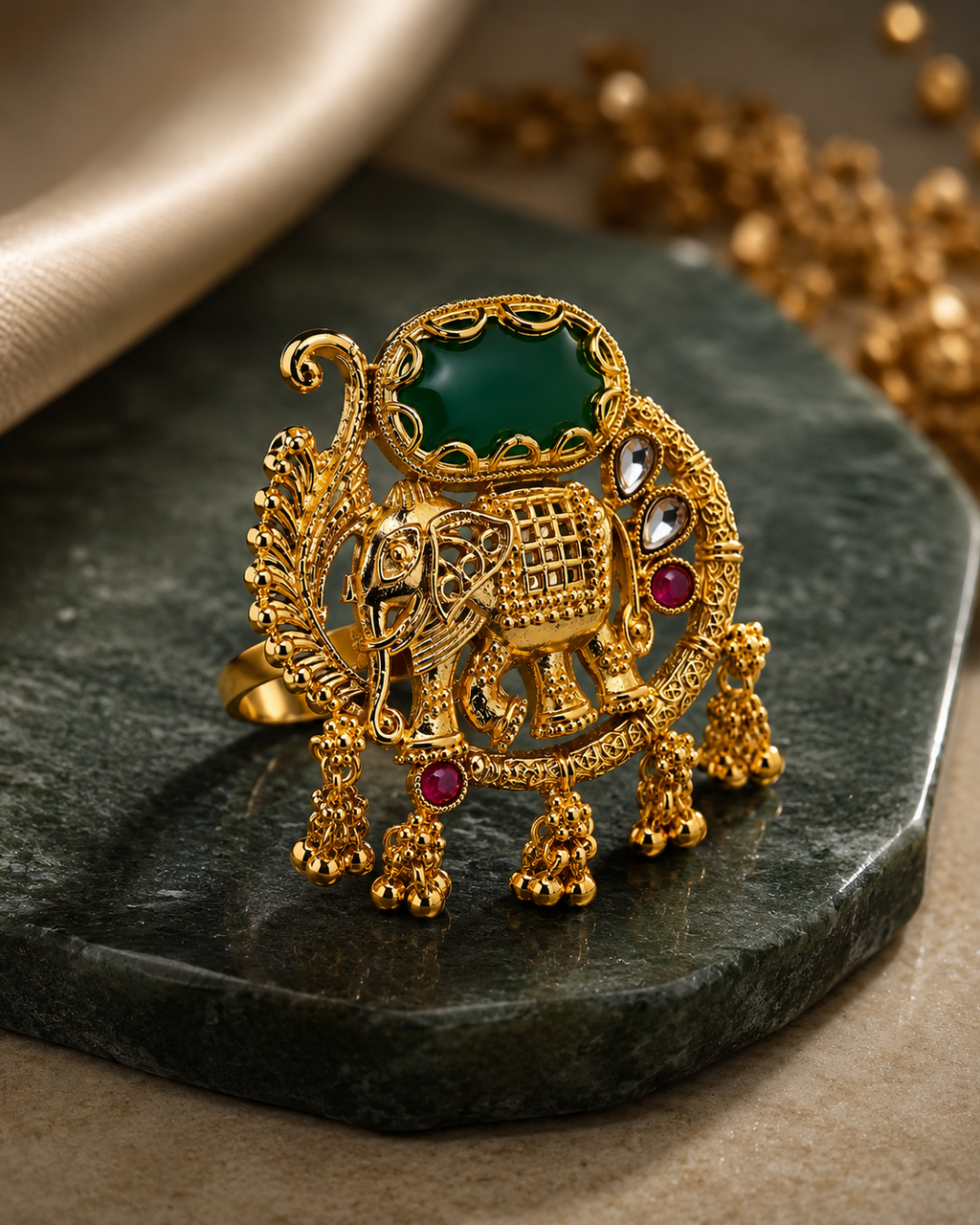 Belliza Jewels Royal Elephant Heritage Ring